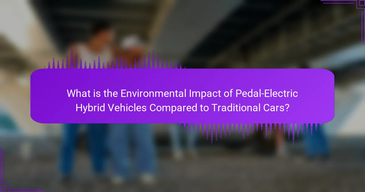 What is the Environmental Impact of Pedal-Electric Hybrid Vehicles Compared to Traditional Cars?